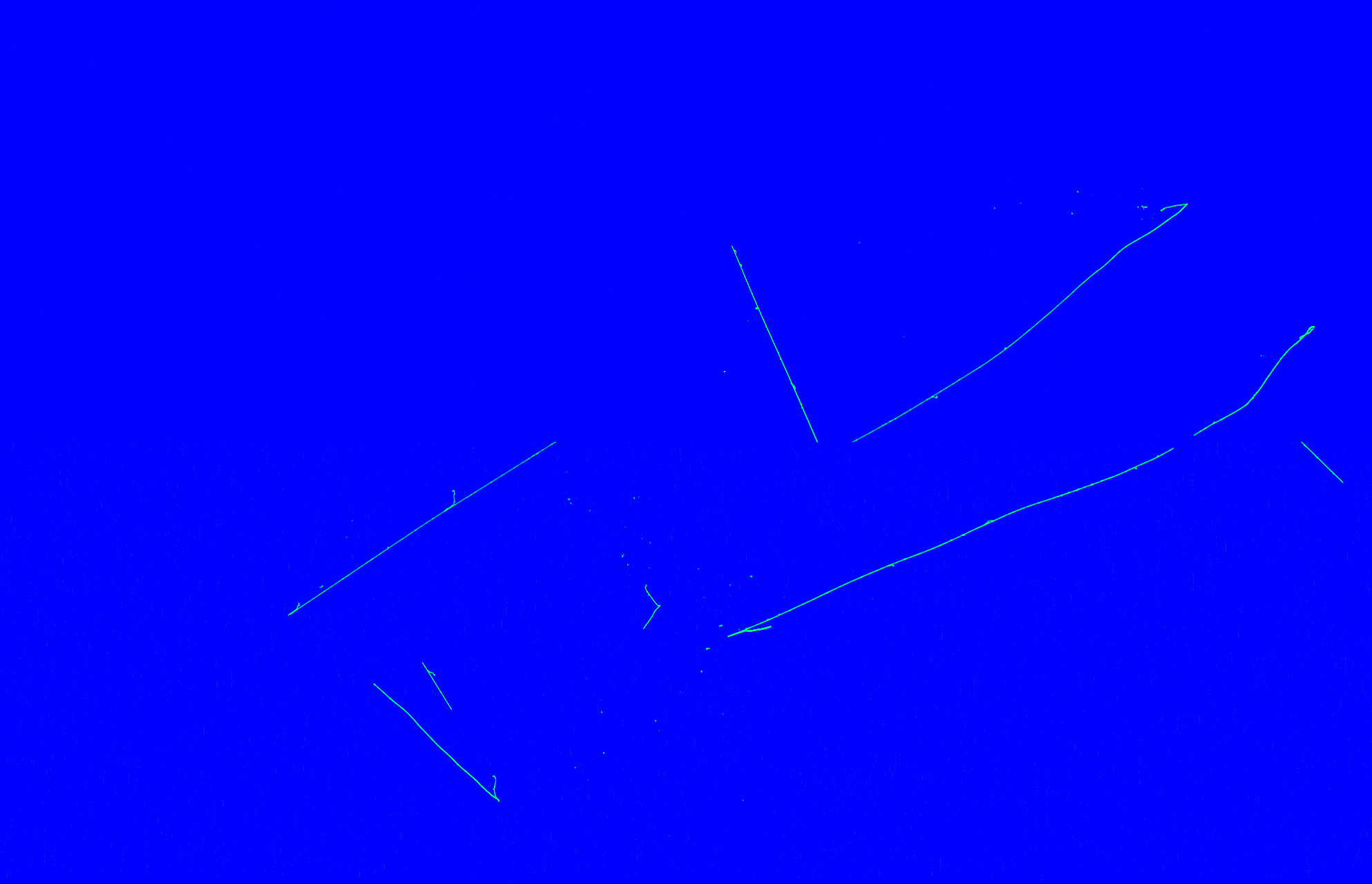 The first view of a muon neutrino interaction with cosmic muons overlaid.
